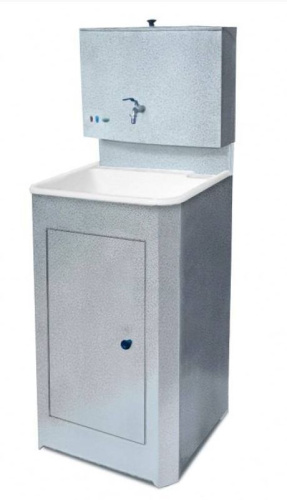 картинка Умывальник АКВАТЕКС бак антикорроз. без ЭВН+мойка пласт. серебро от магазина Tovar-RF.ru