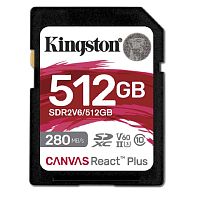 картинка securedigital 512gb kingston sdr2v6/512gb canvas react plus w/o adapter от магазина Tovar-RF.ru