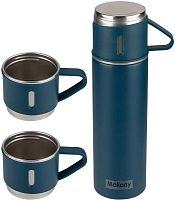 картинка набор: термос + термокружки mallony festa, 0,5 л (3 кружки), синий (106055) mallony набор: термос + термокружки festa, 0,5 л (3 кружки), синий (106055)от магазина Tovar-RF.ru