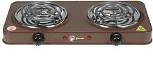 картинка настольная плитка василиса ва-902 спираль двухконфорочная коричневый от магазина Tovar-RF.ru
