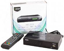 картинка ресивер цифровой эфир hd-225 dvb-t2/dolby digital/wi-fi/дисплей, металл от магазина Tovar-RF.ru