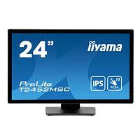 картинка lcd iiyama 23.8" t2452msc-b1 touch черный {ips 1920x1080 60hz 14ms 400cd hdmi displayport usb m/m} от магазина Tovar-RF.ru