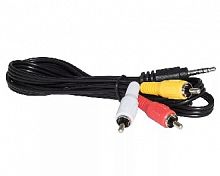 картинка кабель сигнал (6947) шнур 3,5дж-3rca 1,5 м от магазина Tovar-RF.ru