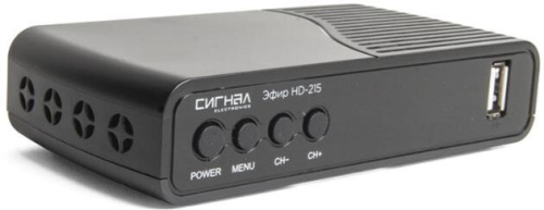 картинка ресивер цифровой эфир hd-215 dvb-t2/dolby digital/wi-fi/дисплей от магазина Tovar-RF.ru