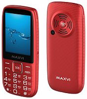 картинка телефон мобильный maxvi b32 red от магазина Tovar-RF.ru