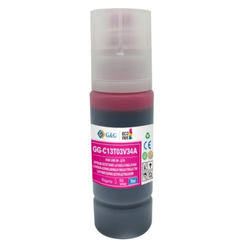 картинка чернила g&g gg-c13t03v34a 101m пурпурный70мл для epson l4150/l4160/l6160/l6170 магазин Tovar-RF.ru являющийся официальным дистрибьютором в России картинка чернила g&g gg-c13t03v34a 101m пурпурный70мл для epson l4150/l4160/l6160/l6170 от магазина Tovar-RF.ru