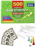 картинка настольные игры рыжий кот викторина 500 вопросов. знания - деньги (арт. ин-4928) от магазина Tovar-RF.ru