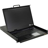 картинка procase e1916hd консоль однорельсовая , квм 16 порт, lcd 19'', single rail console kvm 16 port, lcd d-sub, usb, разрешение 1920*1080, 16 кабелей от магазина Tovar-RF.ru