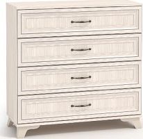 картинка Комод МЕБЕЛЬ-КОМПЛЕКС Мирелла Комод 4 ящика Бодега Светлая/Патина МЕБЕЛЬ-КОМПЛЕКС Мирелла Комод 4 ящика Бодега Светлая/Патина от магазина Tovar-RF.ru