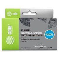картинка cactus cd975ae картридж №920xl для hp dj 6000/6500/7000/7500, чёрный от магазина Tovar-RF.ru