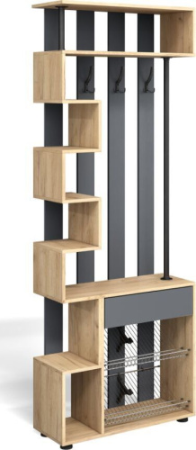 картинка Корпусная мебель БИТЕЛ ПРИХОЖАЯ МИНИ МЛ-1 (ДУБ ЗОЛОТОЙ КРАФТ/СЕРЫЙ ГРАФИТ) БИТЕЛ ПРИХОЖАЯ МИНИ МЛ-1 (ДУБ ЗОЛОТОЙ КРАФТ/СЕРЫЙ ГРАФИТ) от магазина Tovar-RF.ru