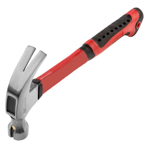 картинка MATRIX Молоток-гвоздодер, 450 г, боек c магнитом, фибергласовая обрезиненная рукоятка [10446] от магазина Tovar-RF.ru