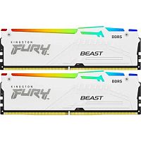 картинка kingston ddr5 dimm 2x32gb 5200mhz kf552c40bwak2-64 fury beast rgb rtl gaming pc5-41600 cl40 288-pin 1.25в single rank с радиатором ret от магазина Tovar-RF.ru