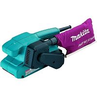 картинка Makita 9911K Ленточная шлифовальная машина [9911K] {650Вт,76х457мм,75-270м\м,2.6кг,чем,п\сборник} от магазина Tovar-RF.ru
