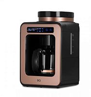 картинка кофеварка капельная со встроенной кофемолкой bq cm7000 черный-розовое золото от магазина Tovar-RF.ru