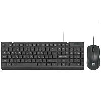 картинка defender клавиатура + мышь york c-777 ru [45779] {проводной набор,черный,мультимедиа}  от магазина Tovar-RF.ru