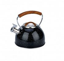 картинка чайник со свистком BOHMANN BH - 9919 BLACK/3,0л/ цвет " черный мрамор" (х12) от магазина Tovar-RF.ru