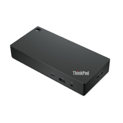 картинка lenovo [40ay0090eu] thinkpad universal usb-c dock  2x dp 1.4, 1x hdmi 2.0, 3x usb 3.1, 2x usb 2.0, 1x usb-c, 1x rj-45, 1x combo audio jack 3.5mm от магазина Tovar-RF.ru