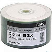 картинка диски cmc cd-r 80 52x bulk/50 full ink print (141144) от магазина Tovar-RF.ru