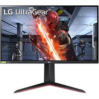 картинка lcd lg 27" 27gn650-b черный {ips 1920x1080 144hz 5ms 360cd 1000:1 hdr10 8bit 2xhdmi2.0 displayport1.4 freesync(prem) g-sync audioout vesa} от магазина Tovar-RF.ru