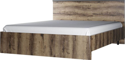 картинка Модульная мебель АНРЭКС JAGGER Кровать 160 цвет Дуб монастырский /Черный (3 уп.) АНРЭКС JAGGER Кровать 160 цвет Дуб монастырский /Черный (3 уп.) от магазина Tovar-RF.ru