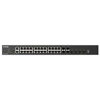 картинка d-link dxs-3410-32sy/a1a управляемый l3 стекируемый коммутатор с 28 портами 10gbase-x sfp+ и 4 портами 25gbase-x sfp28 от магазина Tovar-RF.ru