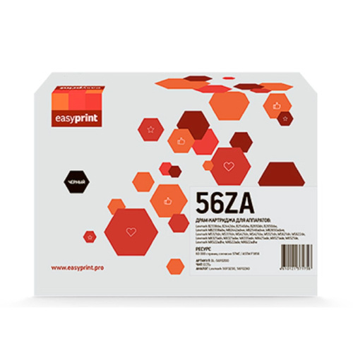 картинка драм-картридж easyprint dl-56f0z00 для lexmark b/mb2338/2442/2546/2650/ms/mx321/421/521/622 (60000 стр.) черный, с чипом 56f0z00/56f0za0 от магазина Tovar-RF.ru