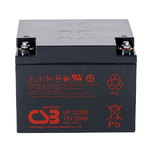картинка csb батарея gp12260 (i) (12v/26ah) от магазина Tovar-RF.ru