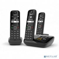 картинка gigaset [l36852-h2836-s311] as690a trio rus черный (труб. в компл.:3шт) автооветчик аон от магазина Tovar-RF.ru
