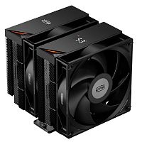 картинка кулер pccooler rt620 digital bk  s115x/1200/1700/1851/am4/am5 (tdp 265w, 2x120mm pwm fan, 6 тепловых трубок 6мм, 500-2200rpm, 28-32dba) от магазина Tovar-RF.ru