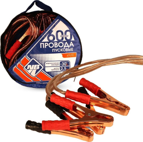 картинка провода пусковые nova bright 600а с прозрачной изоляцией, в сумке, 2.5м 47010 nova bright 600а с прозрачной изоляцией, в сумке, 2.5м 47010 от магазина Tovar-RF.ru