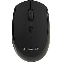 картинка gembird musw-354 {мышь беспроводная, черный, бесш.клик, soft touch,3кн.+колесо-кнопка, 2400dpi, 2,4ггц} от магазина Tovar-RF.ru