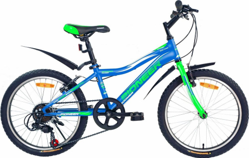 картинка велосипед pioneer boomer 20"/11" blue-green-white pioneer boomer 20"/11" blue-green-whiteот магазина Tovar-RF.ru