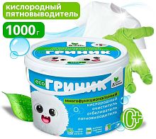 картинка Пятновыводитель CLEAN&GREEN CG8330 Гриник кислородный отбеливатель-очиститель (порошок) 1кг от магазина Tovar-RF.ru