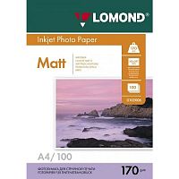картинка LOMOND 0102006 Матовая бумага 2х A4, 170г/м2, 100 листов  от магазина Tovar-RF.ru
