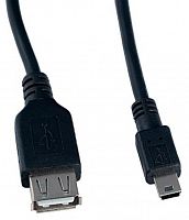 картинка кабель vs (u210) usb2.0 a розетка-miniusbвилка, 1,0 м черный от магазина Tovar-RF.ru
