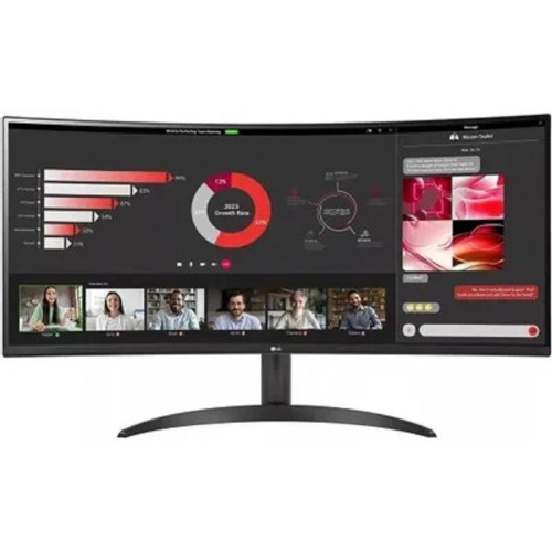 картинка lcd lg 34" 34wr50qc-b ultrawide {va curved 3440x1440 100hz 5ms 300cd 21:9 178/178 freesync 2xhdmi displayport hdr10 vesa} от магазина Tovar-RF.ru