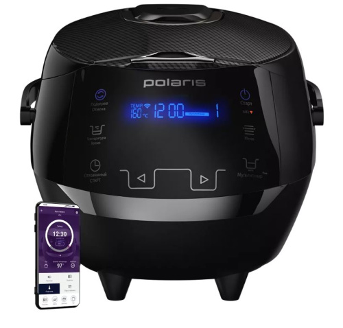картинка мультиварка polaris pmc-0526 iq (860w, 5л,21 прог, wi-fi) черный от магазина Tovar-RF.ru