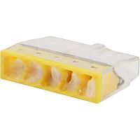 картинка Cabeus MX3358A-5P Клемма соединительная 5-ти проводная с пастой 0,5-2,5 (10шт) (WAGO 2273-245) от магазина Tovar-RF.ru