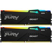 картинка kingston 64gb kit 2x32gb ddr5 (kf560c30bbeak2-64) fury beast rgb expo от магазина Tovar-RF.ru