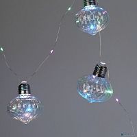 картинки эра б0051879 светодиодная новогодняя гирлянда egnig - 80m нить лампочки на батарейках 1,8 м мультиколор 80 microled  от магазина Tovar-RF.ru