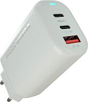 картинка сзу more choice (4610196409653) nc79a 1usb+2type-c 3.0a pd 65w быстрая зарядка для type-c 2м white от магазина Tovar-RF.ru