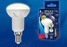 картинка Лампочки светодиодные UNIEL (UL-00004710) LED-R50 7W/3000K/E14/FR/DIM PLP01WH от магазина Tovar-RF.ru