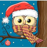 картинка набор рыжий кот алмаз.мозаика (блест.) 20х20 см, с подр., с полн.заполн. (23 цв.) новогодняя сова нд-5848 пп-00208504 от магазина Tovar-RF.ru