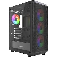 картинка powercase mistral ea22, tempered glass, 4x 120mm frgb fan, чёрный, atx  (cmaea22-l4) от магазина Tovar-RF.ru