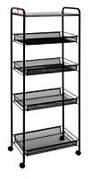 картинка Этажерка ЗМИ Ладья 35 КС на колесиках Графит Э 410 ГР от магазина Tovar-RF.ru