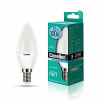 картинка Лампа светодиодная CAMELION (13689) LED12-C35/845/E14/12Вт/4500К от магазина Tovar-RF.ru