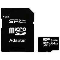картинка micro securedigital 64gb silicon power sp064gbstxbu1v10sp {microsdxc class 10 uhs-i, sd adapter} от магазина Tovar-RF.ru