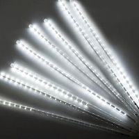картинки led гирлянда funray уличная тающие сосульки se-tube-848w,384ламп,хол.бел.,ip44,прозр.шн.2м,соед от магазина Tovar-RF.ru
