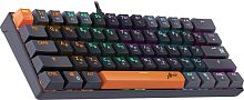 картинка клавиатура defender (45002) apex gk-002 ru,3цв/серый,радуж,61к,крас.св серый от магазина Tovar-RF.ru